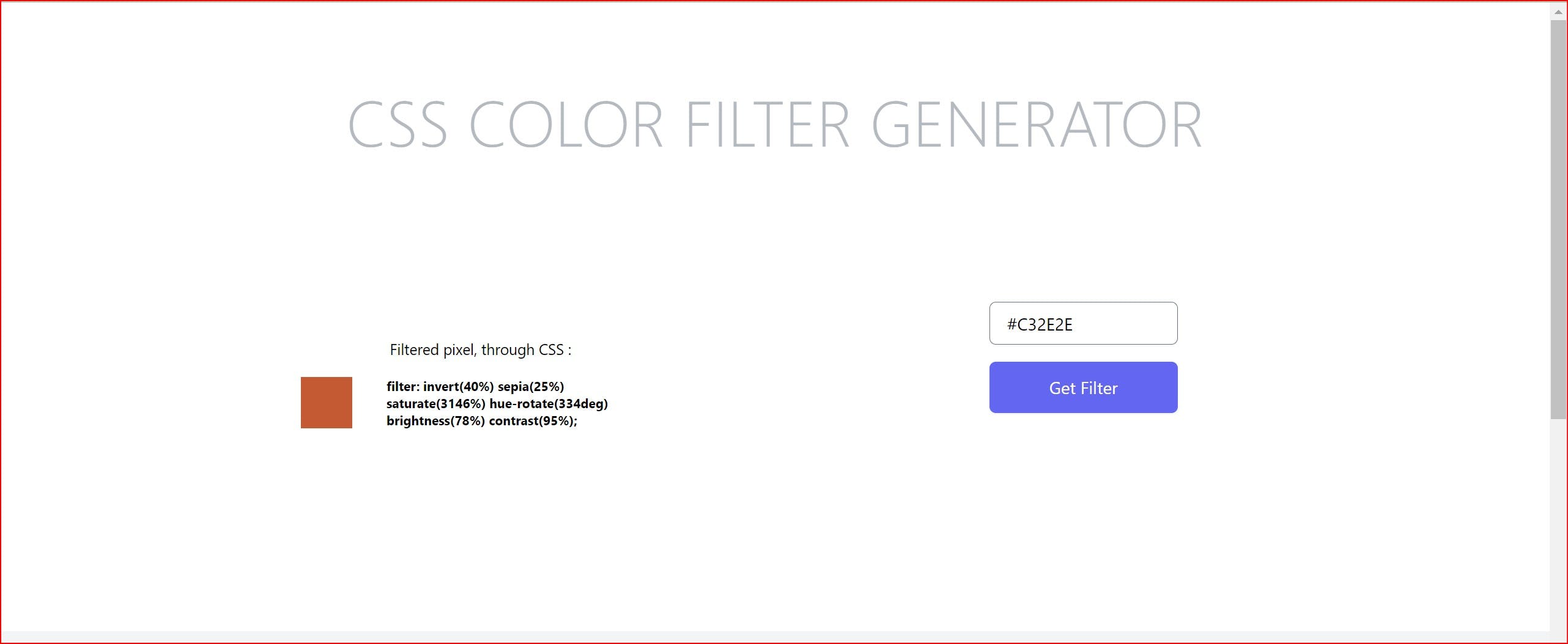 CSS COLOR FILTER GENERATOR media 1