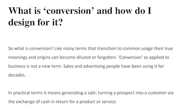 Designing for Conversion gallery image