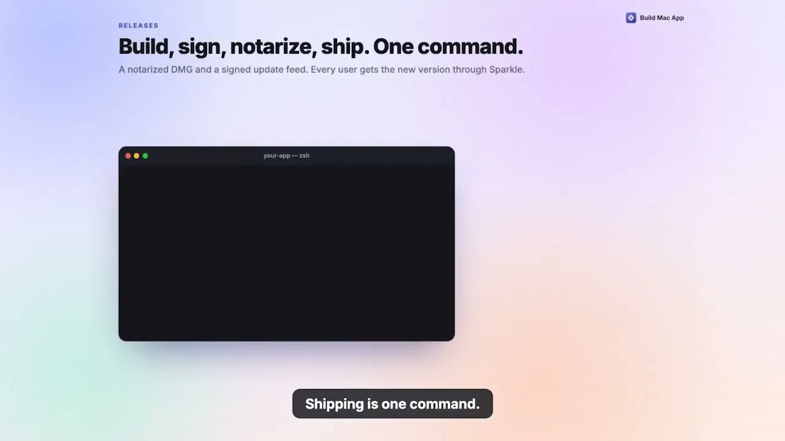 Build Mac App screenshot 1 (video preview)