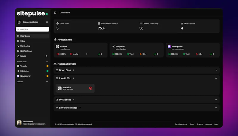 Sitepulse screenshot 3