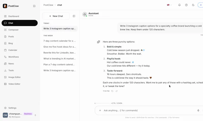PostClaw screenshot 10