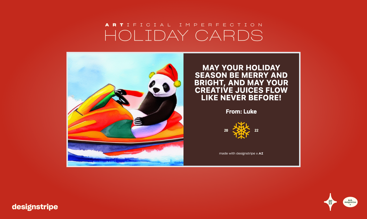 AI.Generador de tarjetas navideñas - Use A.I. Para hacer una tarjeta de vacaciones 100% única media 4