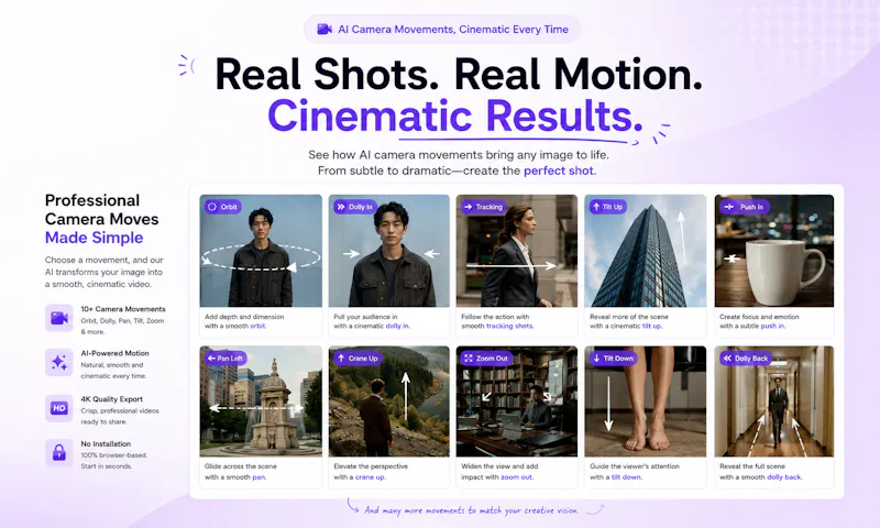 AI Camera Movements Prompt Library screenshot 3