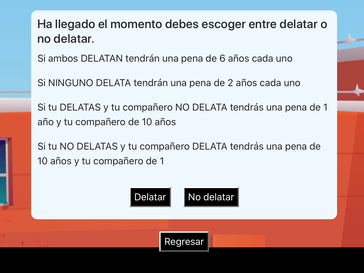 Mini game about the prisoner's dilemma gallery image