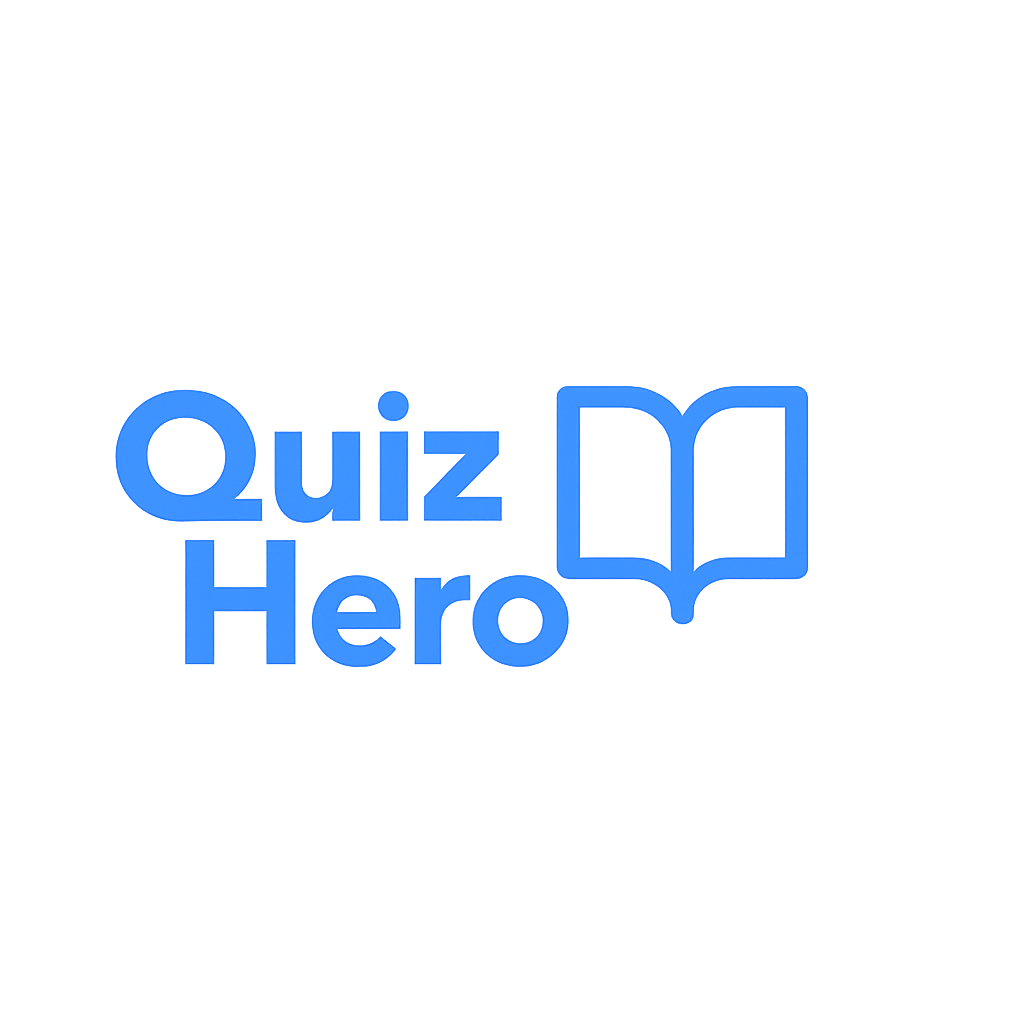 Quiz Hero - Product Hunt launch logo and brand identity
