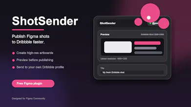 Dribbble ShotSender Plugin gallery image