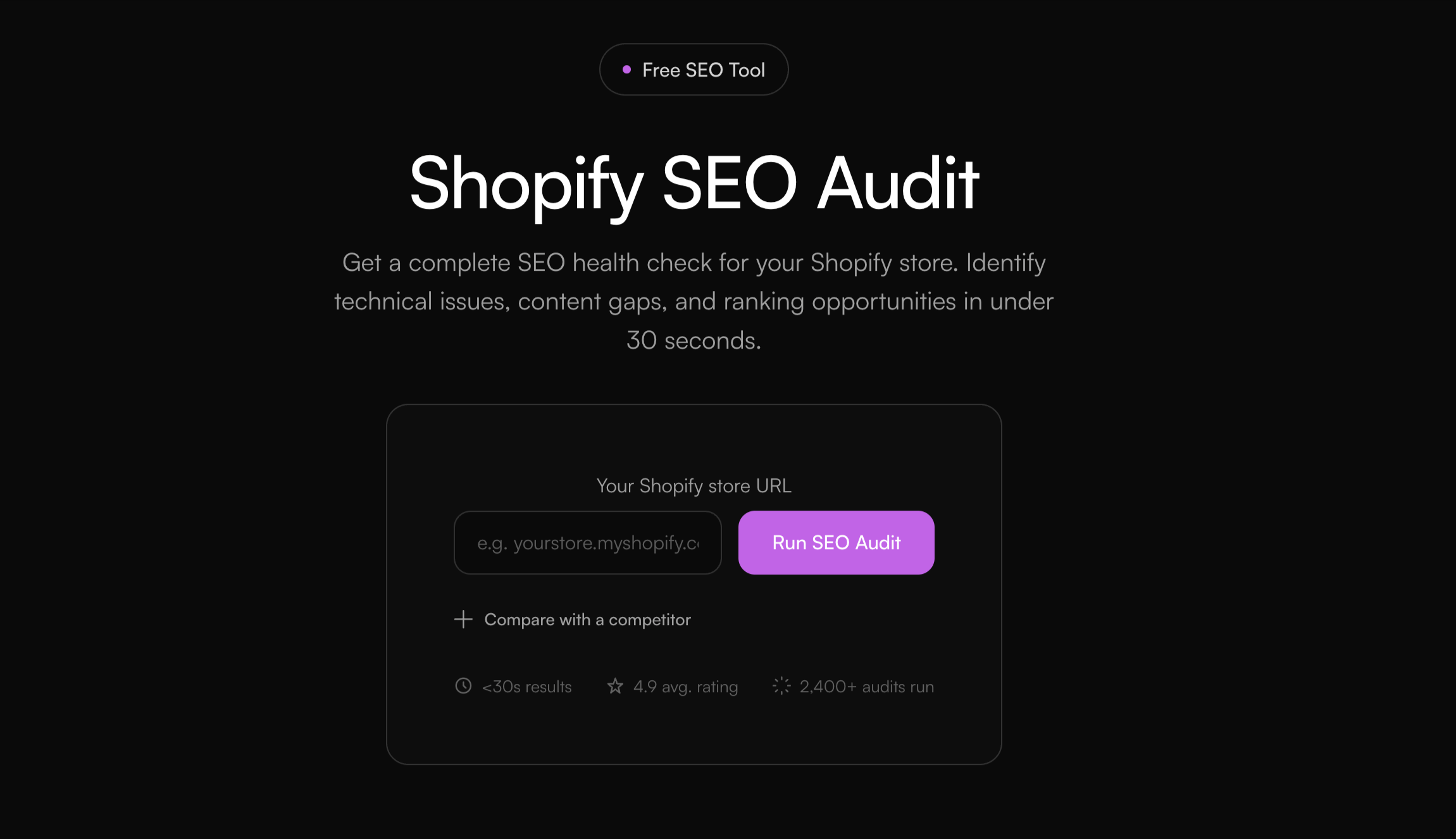 Shopify SEO Audit gallery image