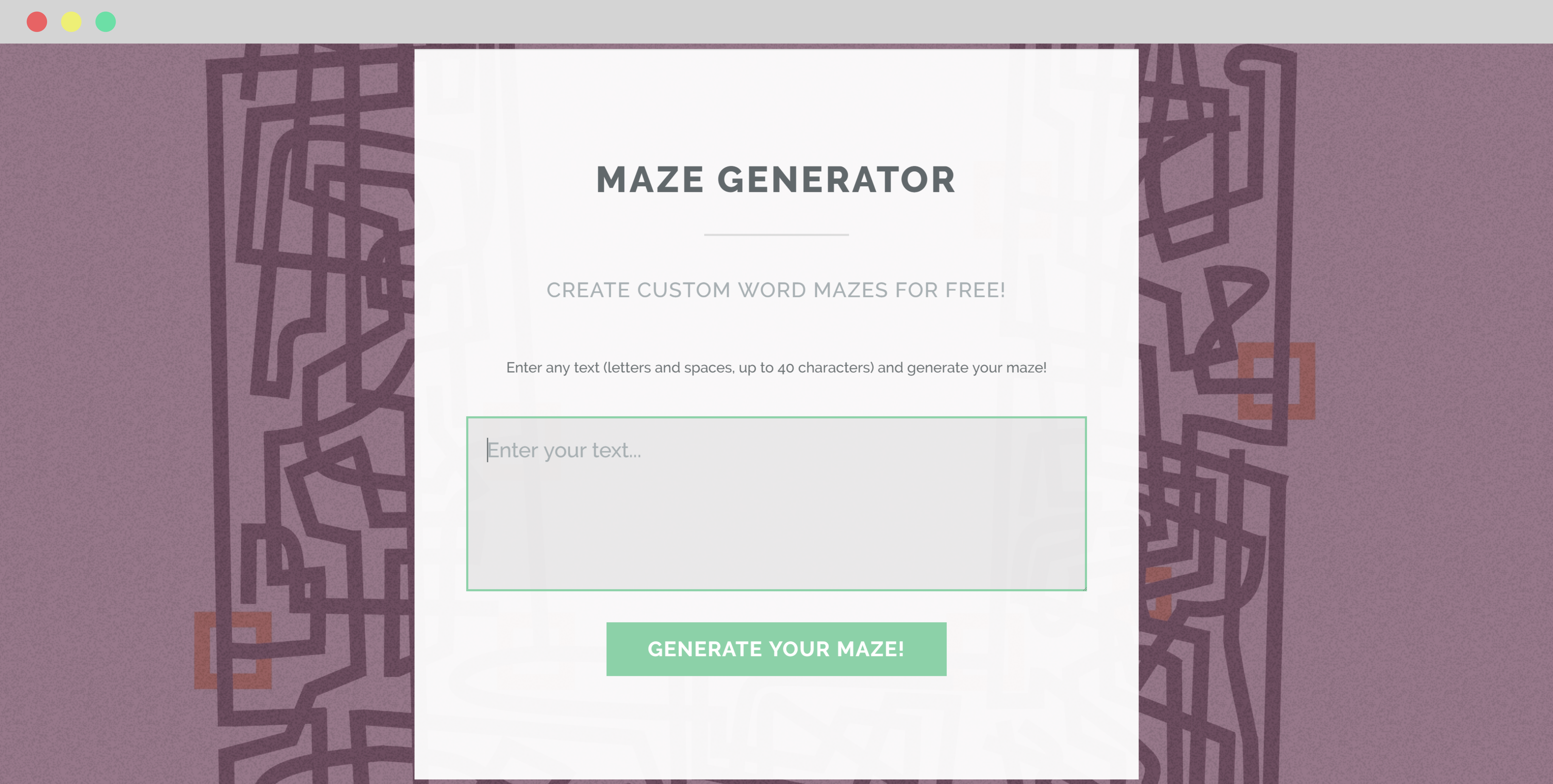 MAZESPLACE Maze Generator gallery image