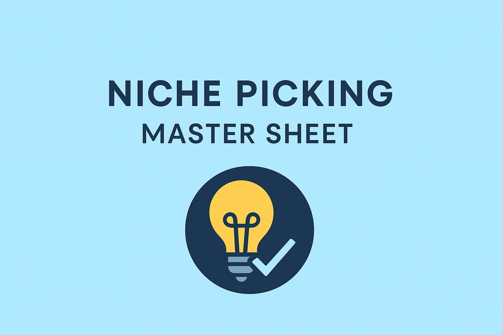 Niche Picking Master Sheet gallery image