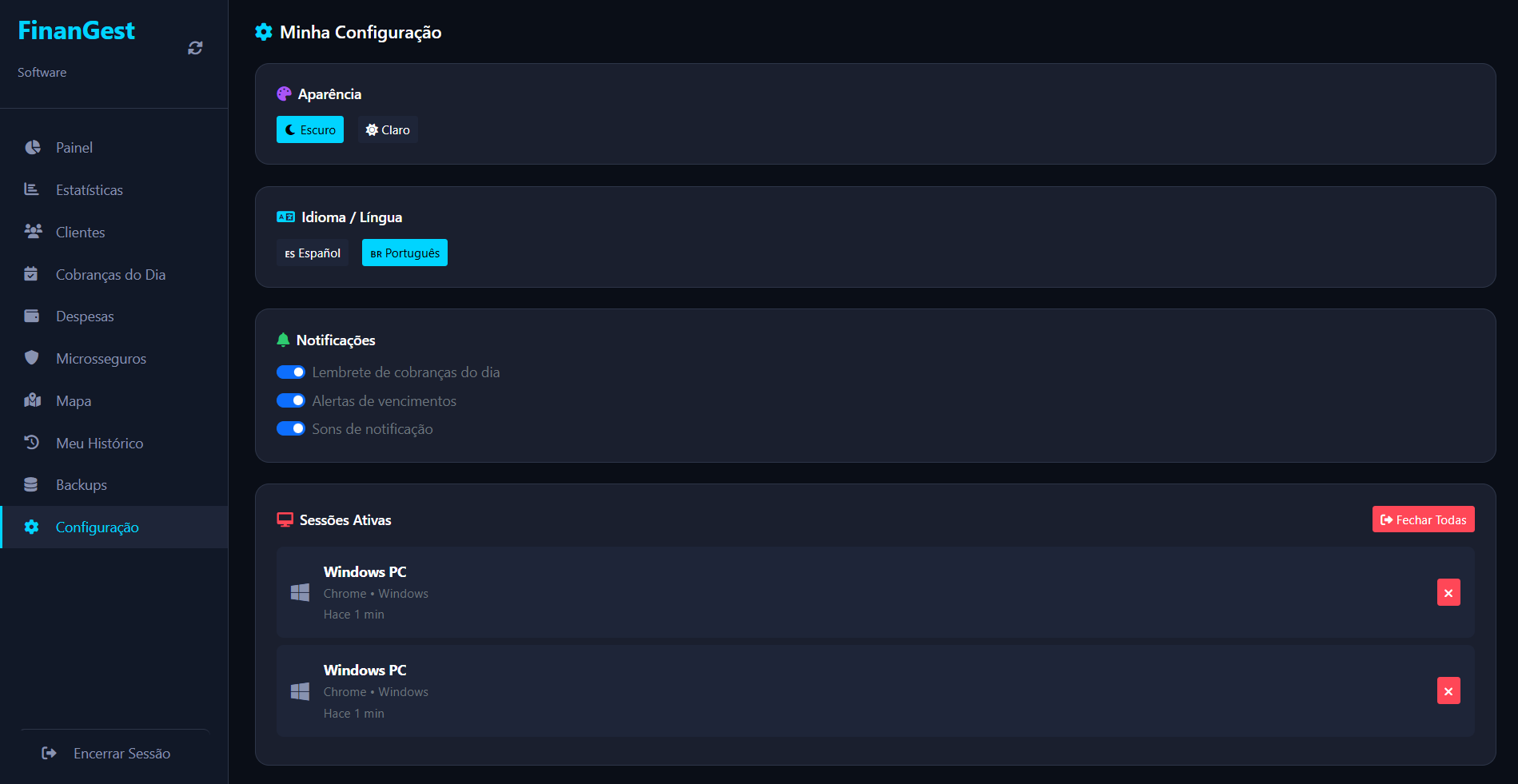 FinanGest - Screenshot 3 showing product features and functionality