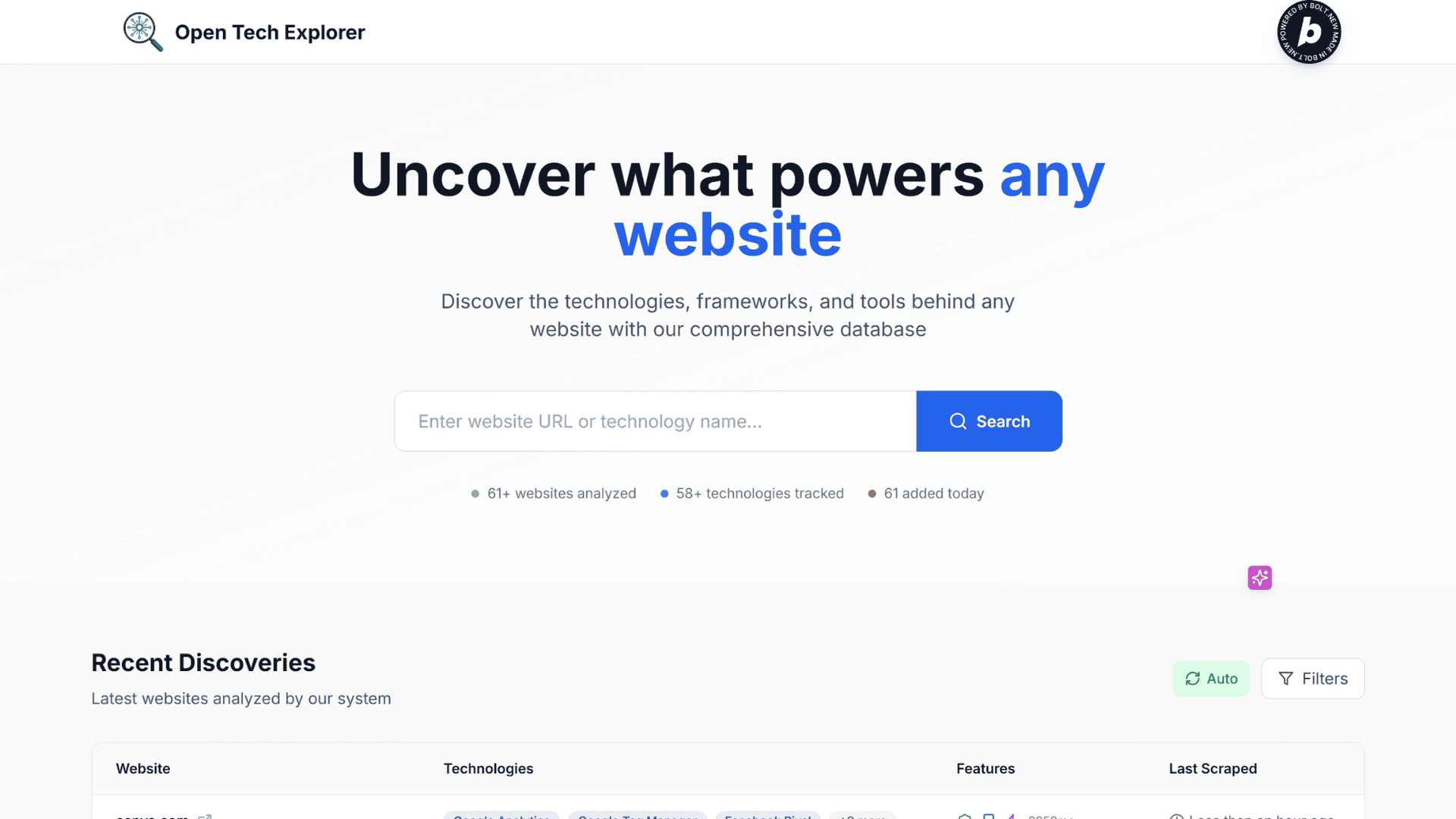 Open Tech Explorer [开源] - 立即发现网站技术堆栈媒体3