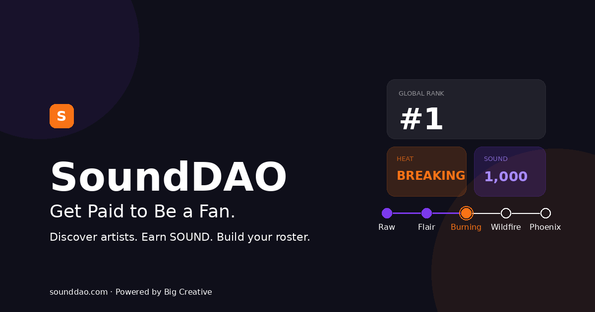 SoundDAO beta gallery image