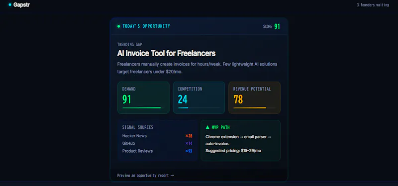 Gapstr screenshot 2