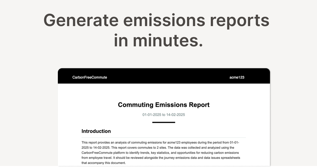 CarbonFreeCommute - 출퇴근을 시각화하고 탄소 발자국을 상쇄하십시오 미디어 2