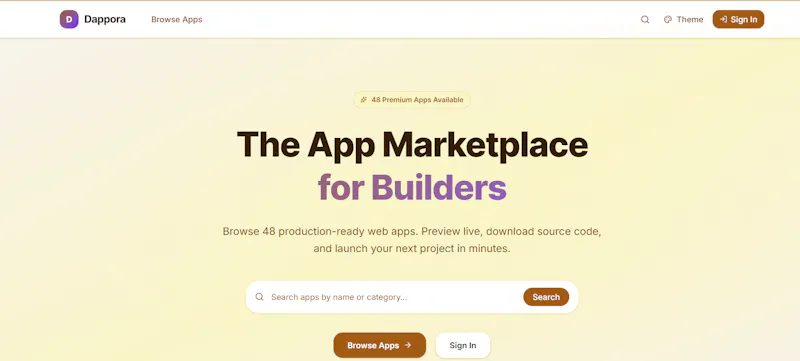 Dappora -48 Full-Stack SaaS Apps screenshot 1