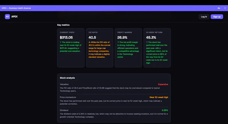 APEX screenshot 4