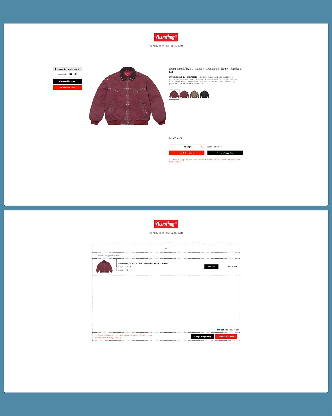 Supremecore von 90SMthng® - Shopify -Thema für Streetwear -Marken Medien 4