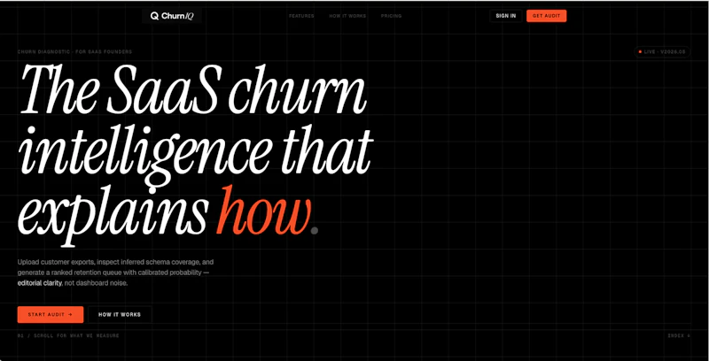 ChurnIQ screenshot 1