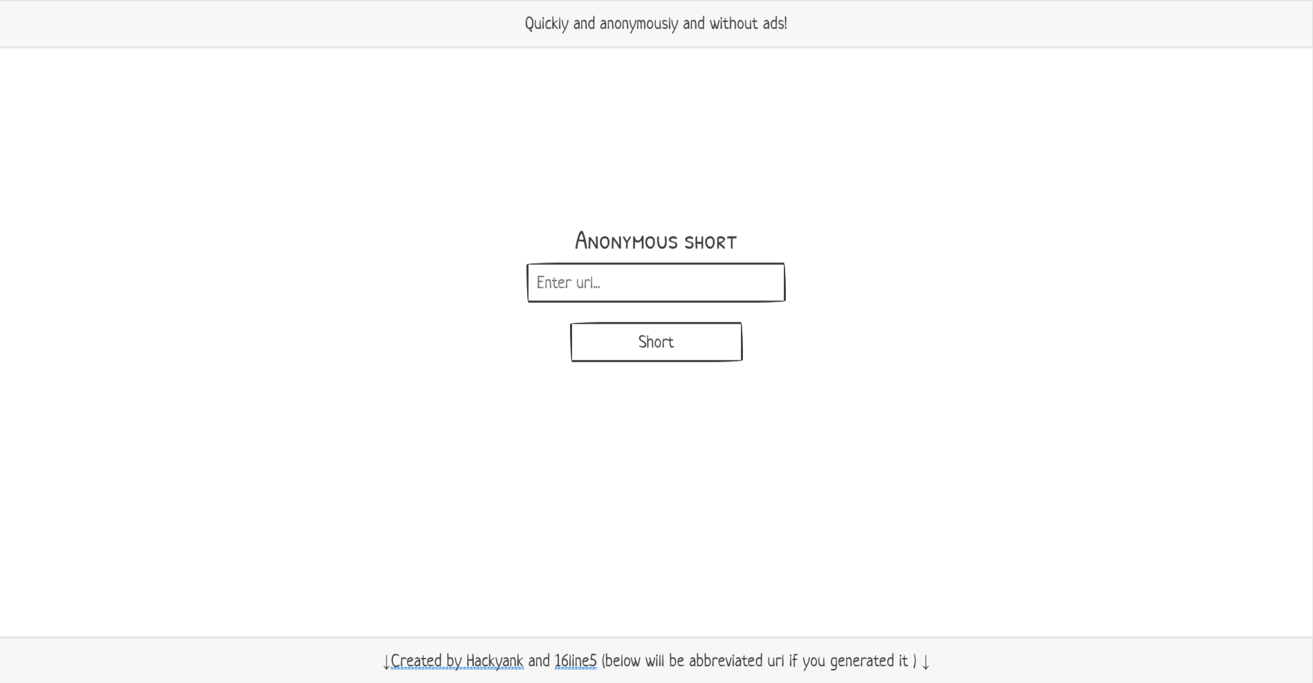 Anonymous Shorter gallery image