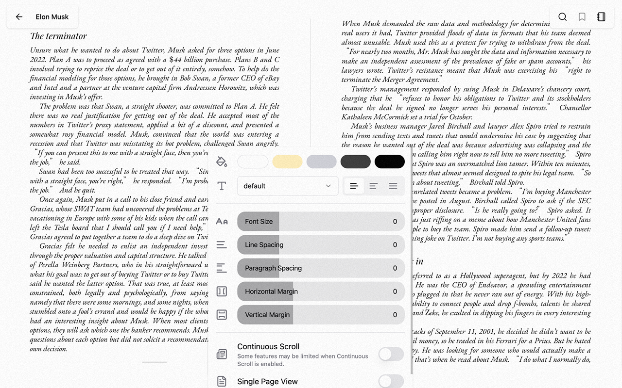 Lecteur EPUB pour l'extension Chrome media 2