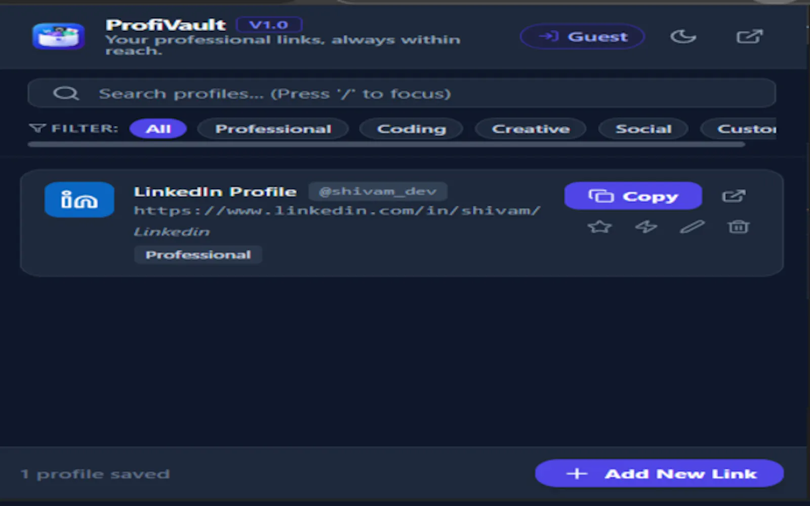 ProfiVault screenshot 3