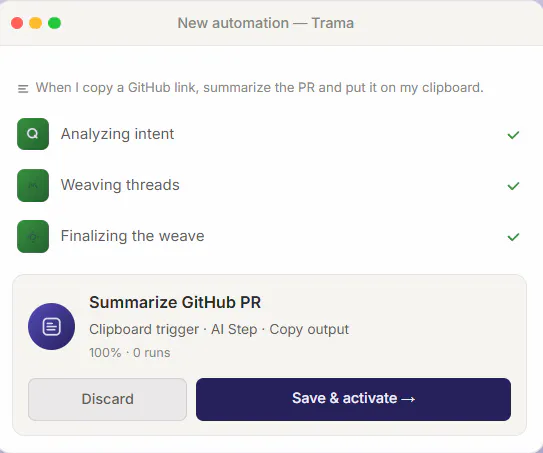 Trama gallery image