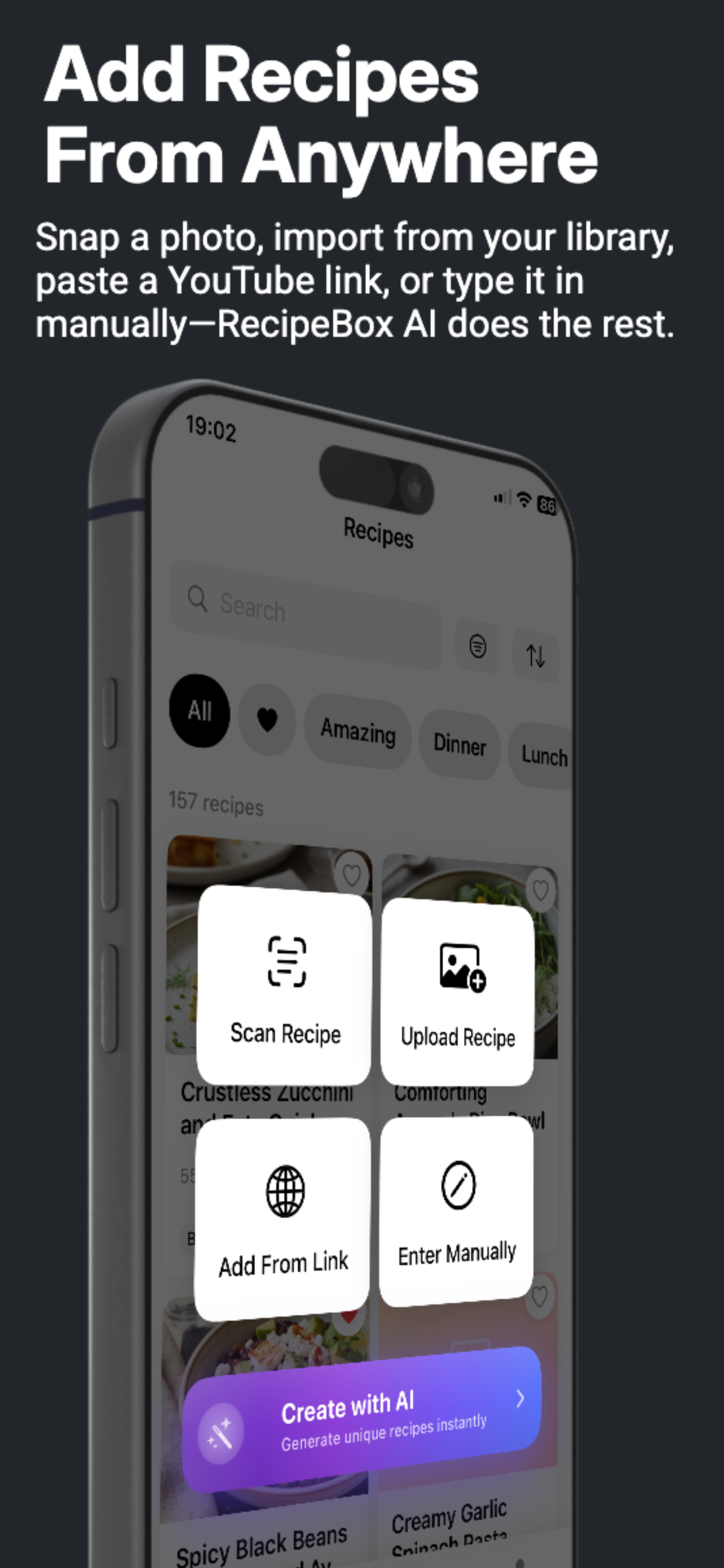 RecipeBox AI - Screenshot 3 showing product features and functionality