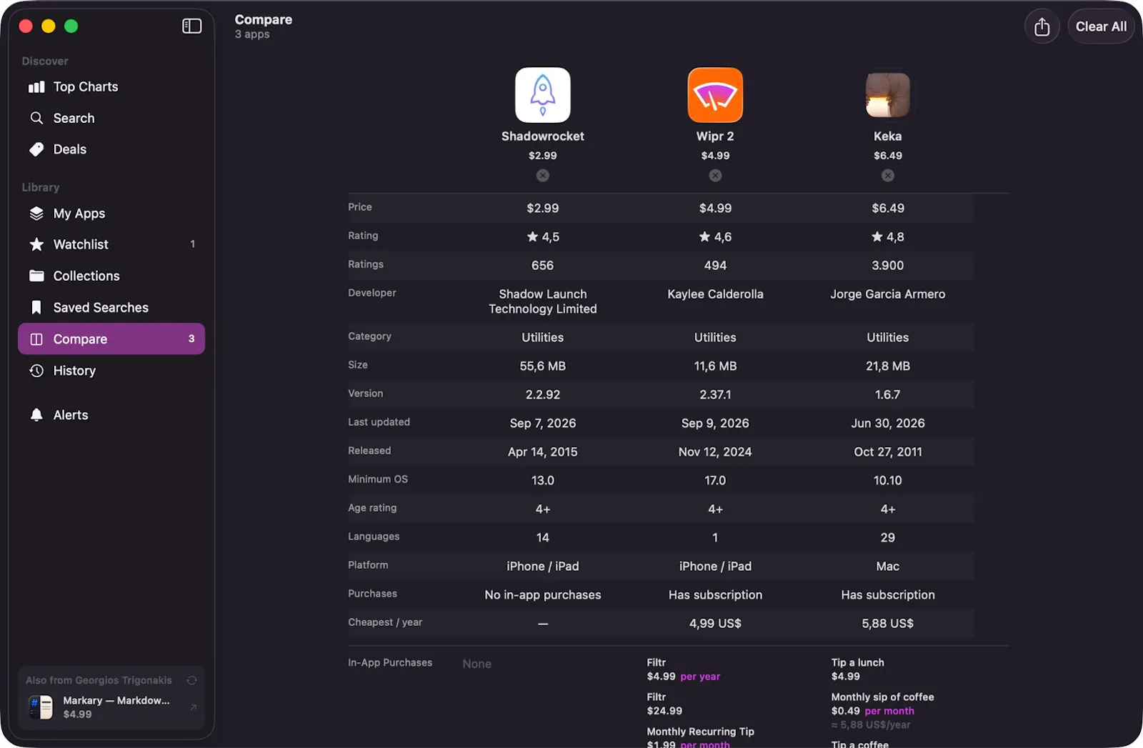 AppSift screenshot 6