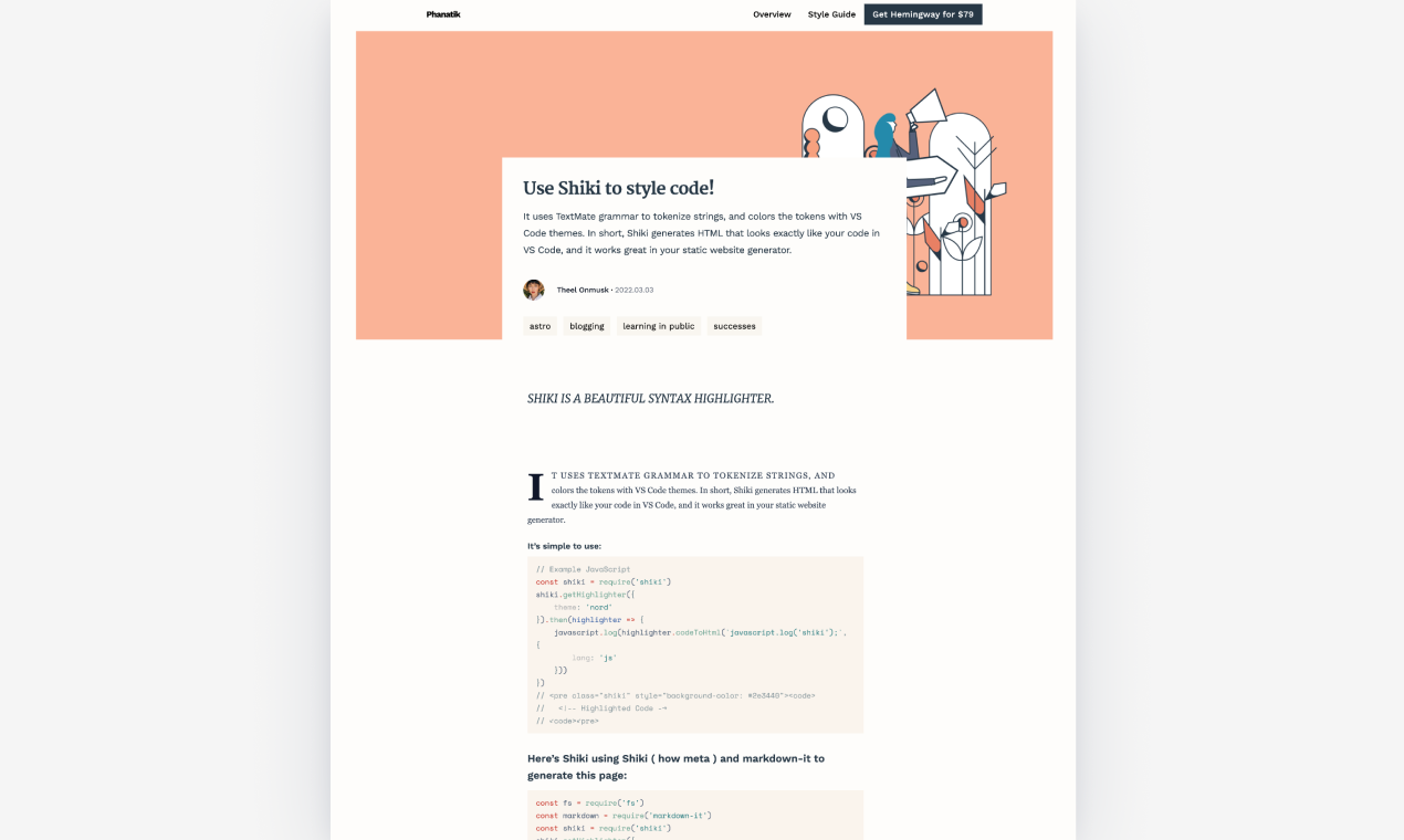 Slagen - Een elegant blogthema gebouwd met Astro, Tailwind CSS & MDX media 4