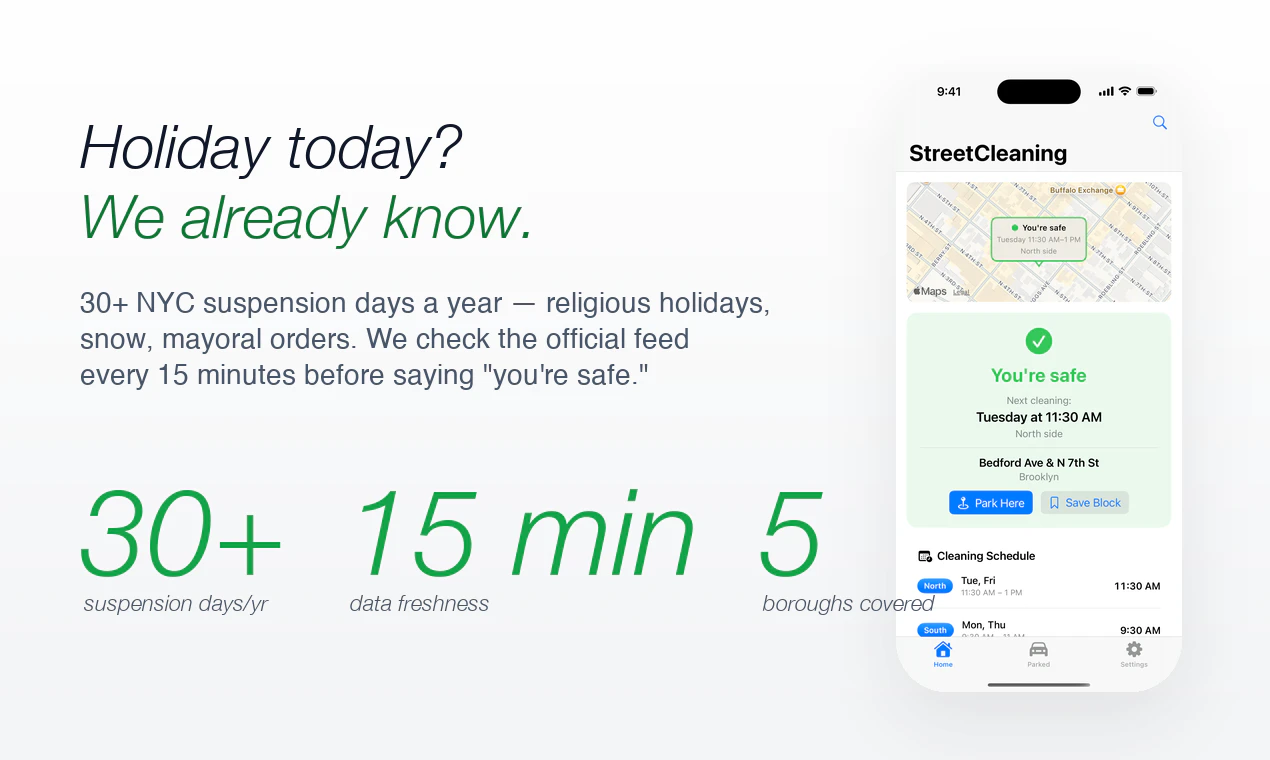 NYC Street Cleaning screenshot 3