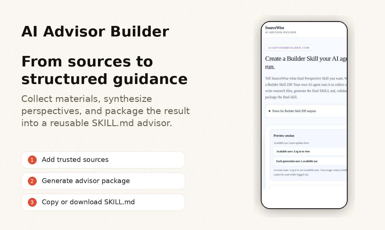 AI Advisor Builder screenshot 1