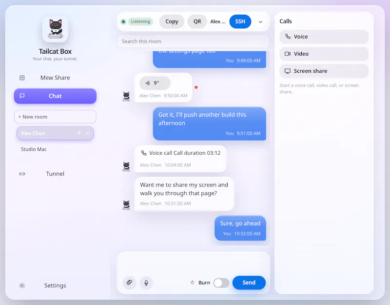 TailcatBox screenshot 2