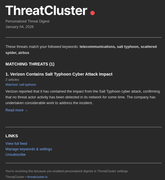 ThreatCluster gallery image