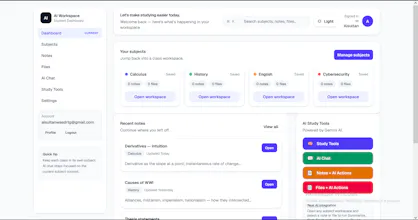 Ai workspace for students gallery image