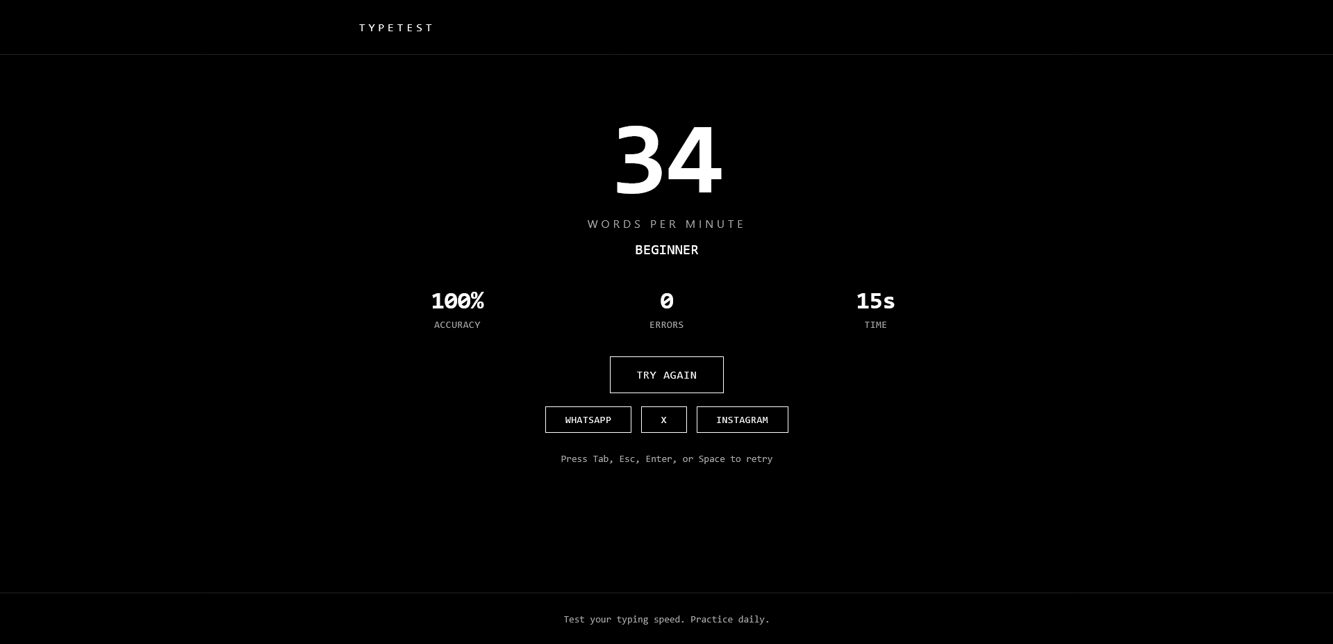 TypeTest - Main product screenshot demonstrating key features and user interface