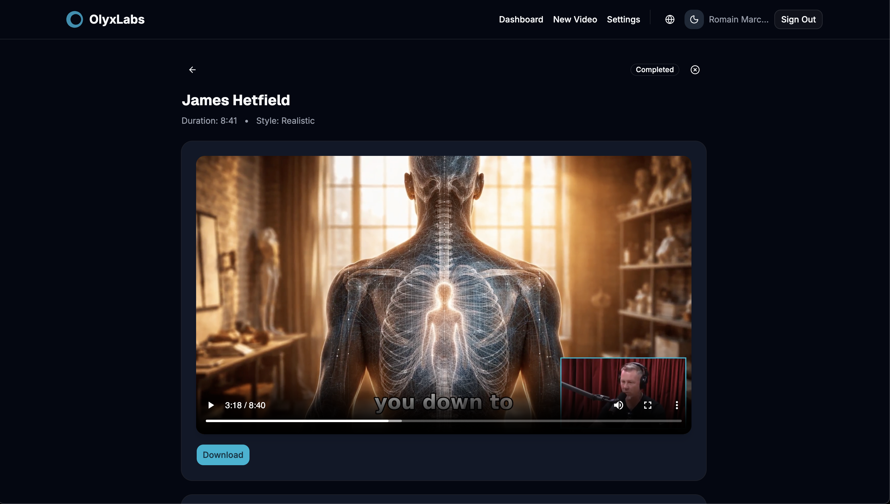 OlyxLabs - Screenshot 4 showing product features and functionality