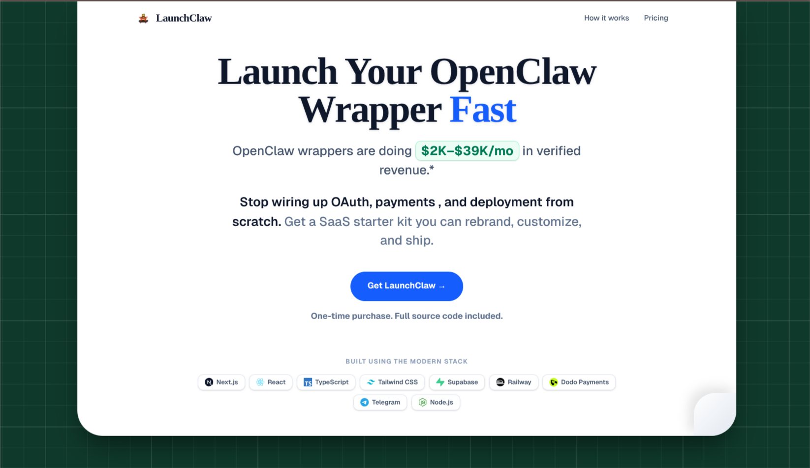 LaunchClaw - Main product screenshot demonstrating key features and user interface