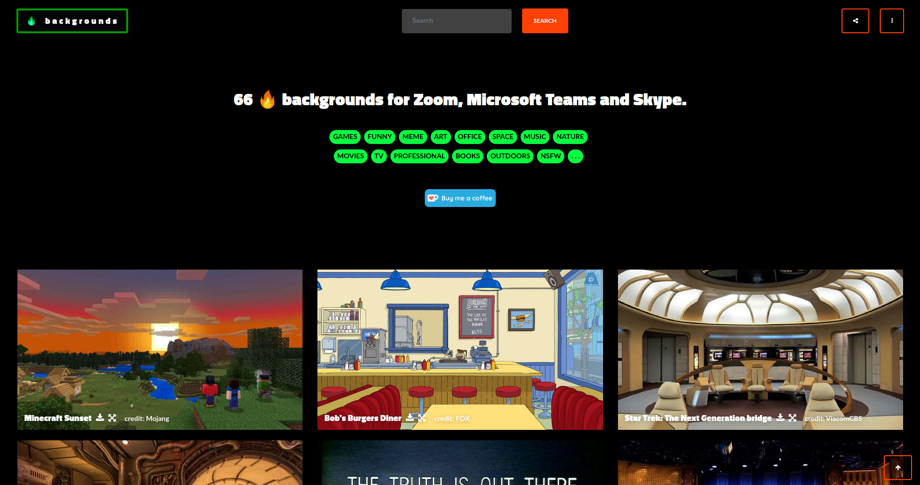 Zoom Backgrounds gallery image