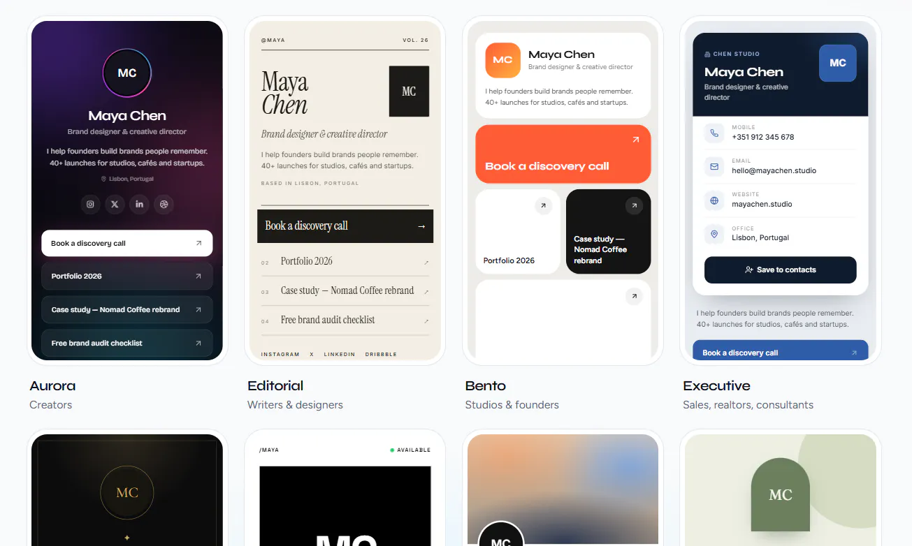 Gridlio - Link-in-bio & Email Signature gallery image