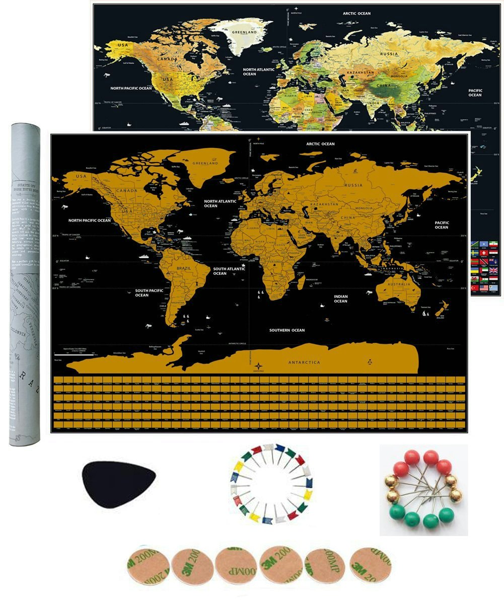 Scratch off world map gallery image
