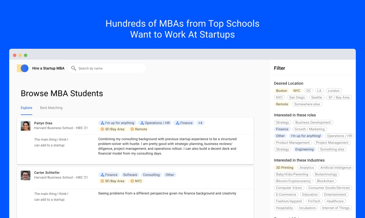 Hire A Startup MBA media 2