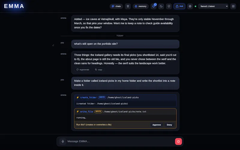 EMMA screenshot 2