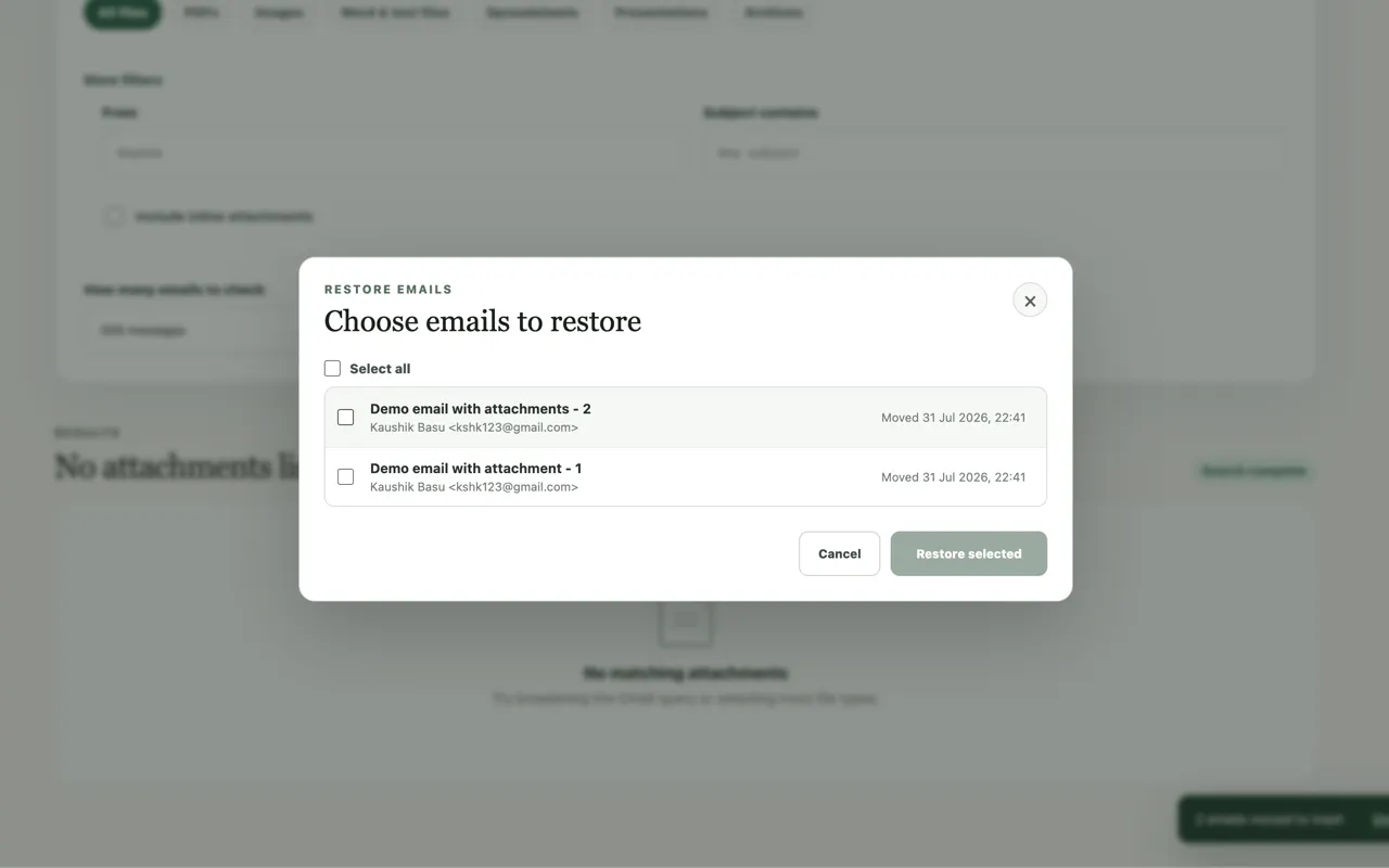 Mail Attachment Lens gallery image