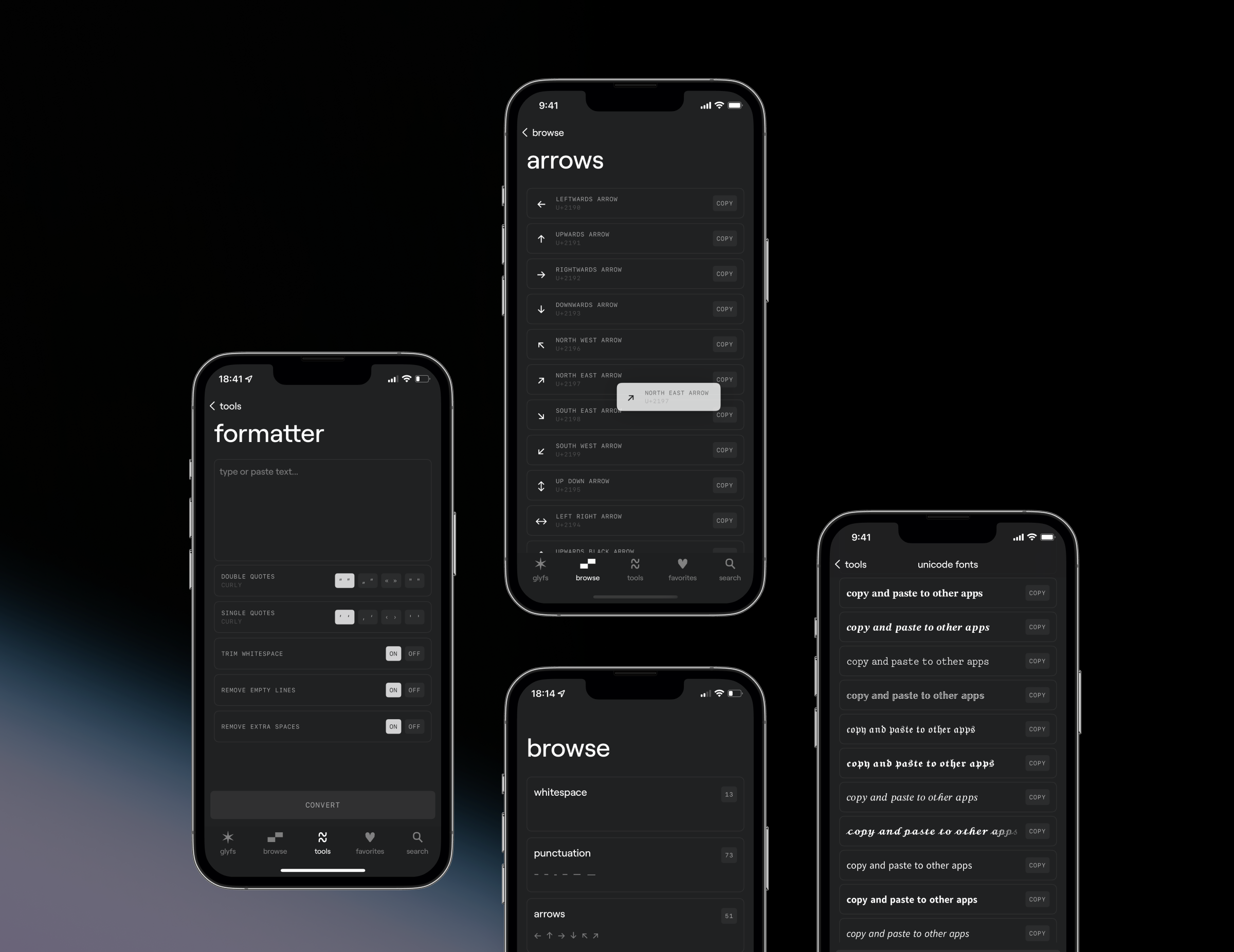 ✶ glyfs gallery image