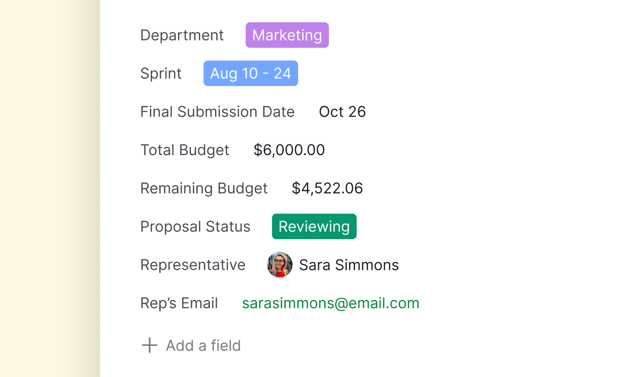 startuptile Quire Custom Fields-Tailor project data amplify business insights