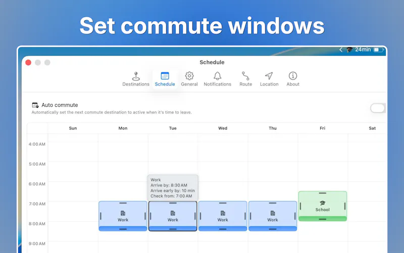 CommuteBar screenshot 5