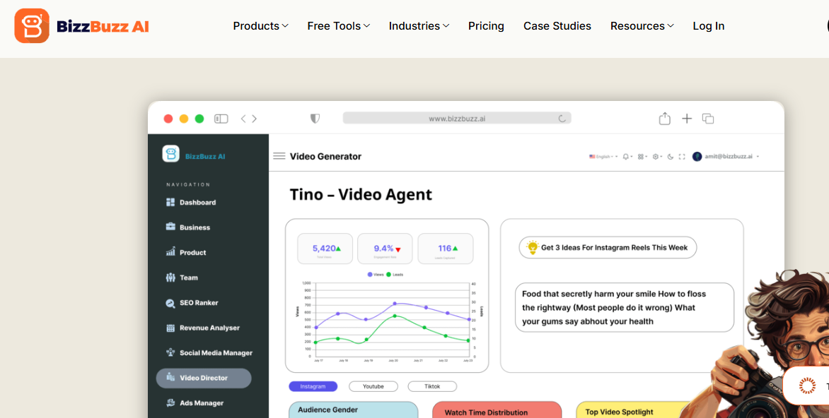 Bizbuzz - Product Hunt launch logo and brand identity