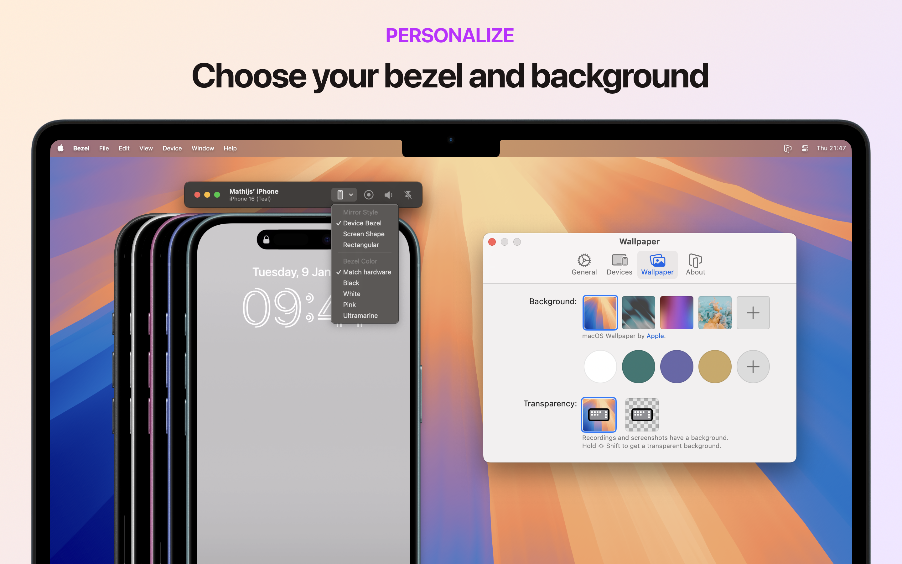 Mídia 7 de PLES PLES.0 - Espelhamento para iPhone de tela cheia