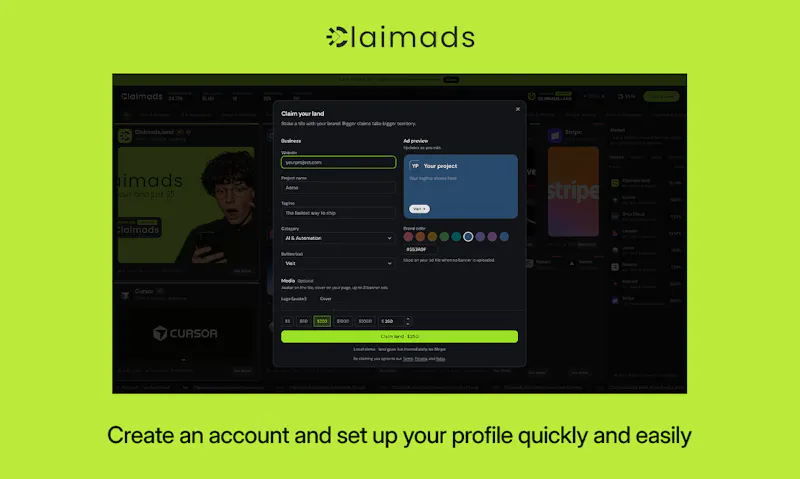 Claimads.land screenshot 6