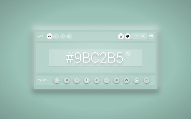 Ultimate Color Clock, New Tab Page gallery image